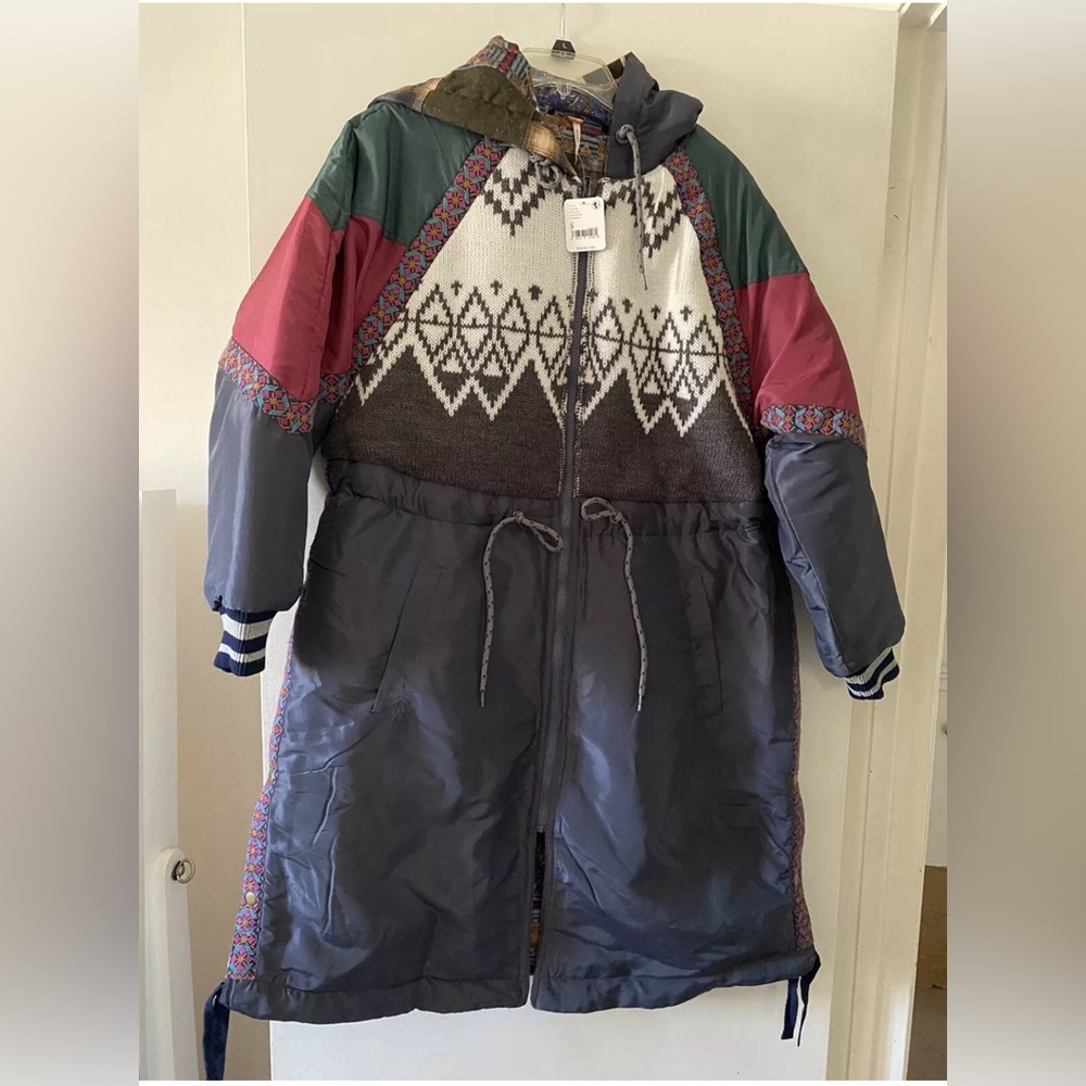 NWT $598 Free People Sienna Reversible Parka Jacket Small